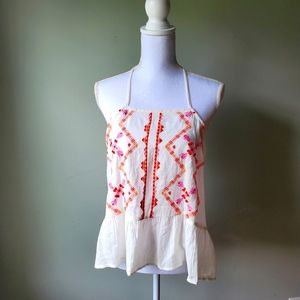 O'neill Women's Halter Top Embroidered   Size Large